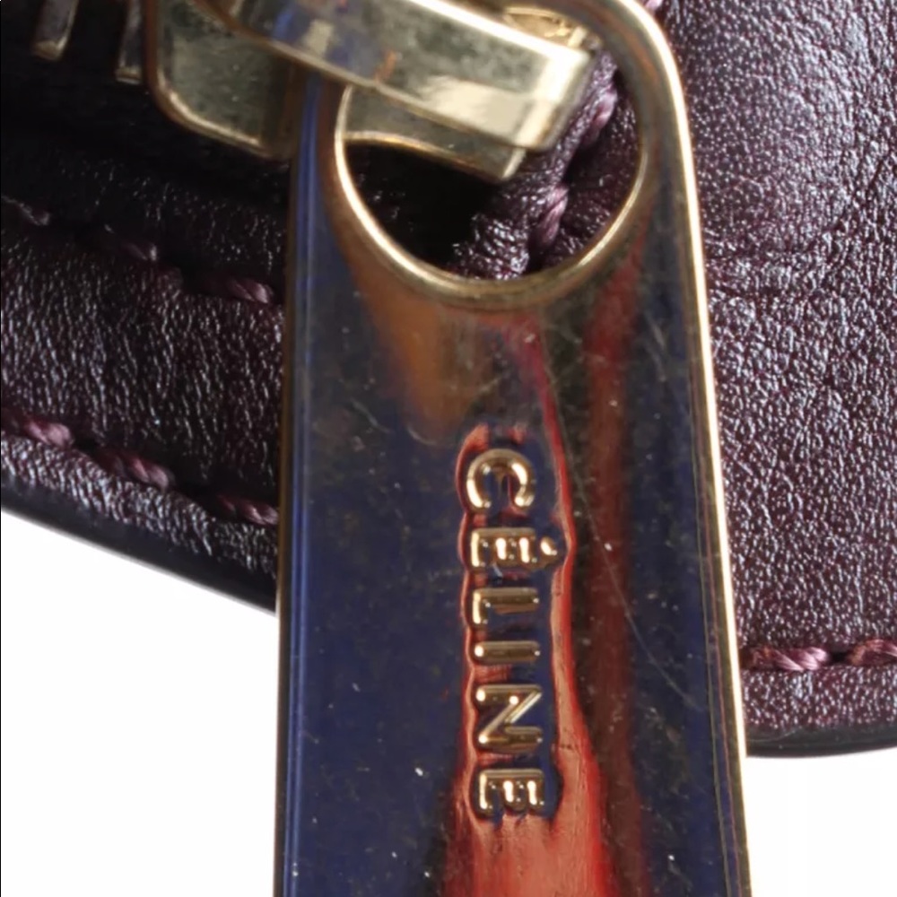 CÈLINE Medium Calfskin and Suede Tricolor Bag - Picture 8 of 8
